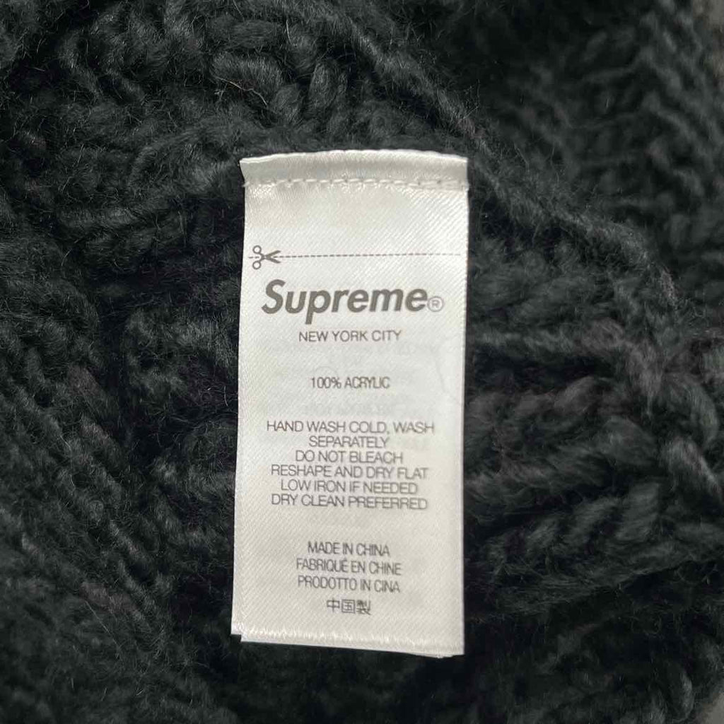Supreme Beanie "BLOCK KNIT" 2025 New Black Size OS