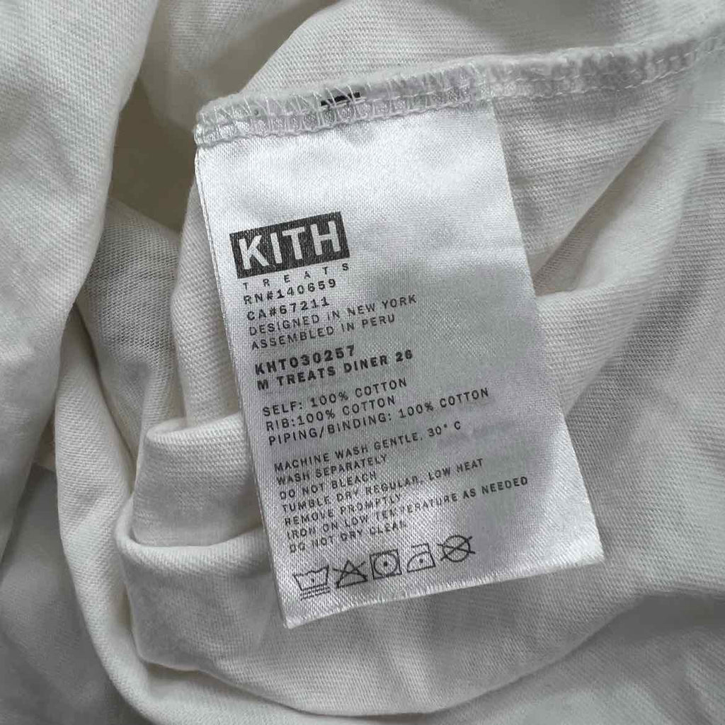 Kith T-Shirt "DINER DRIVE THRU" White Used Size XL