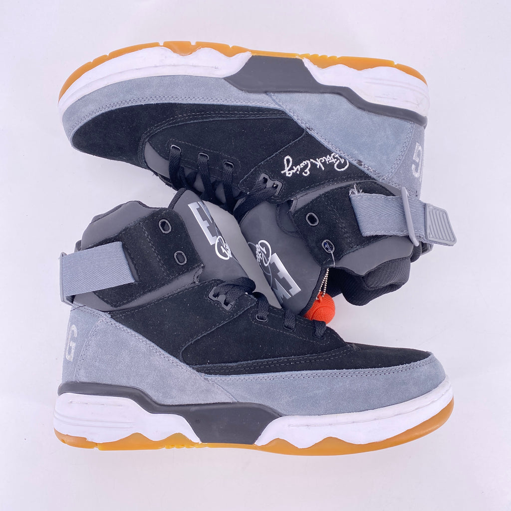 Reebok Ewing 33 Hi "Grey Black"  New Size 10.5