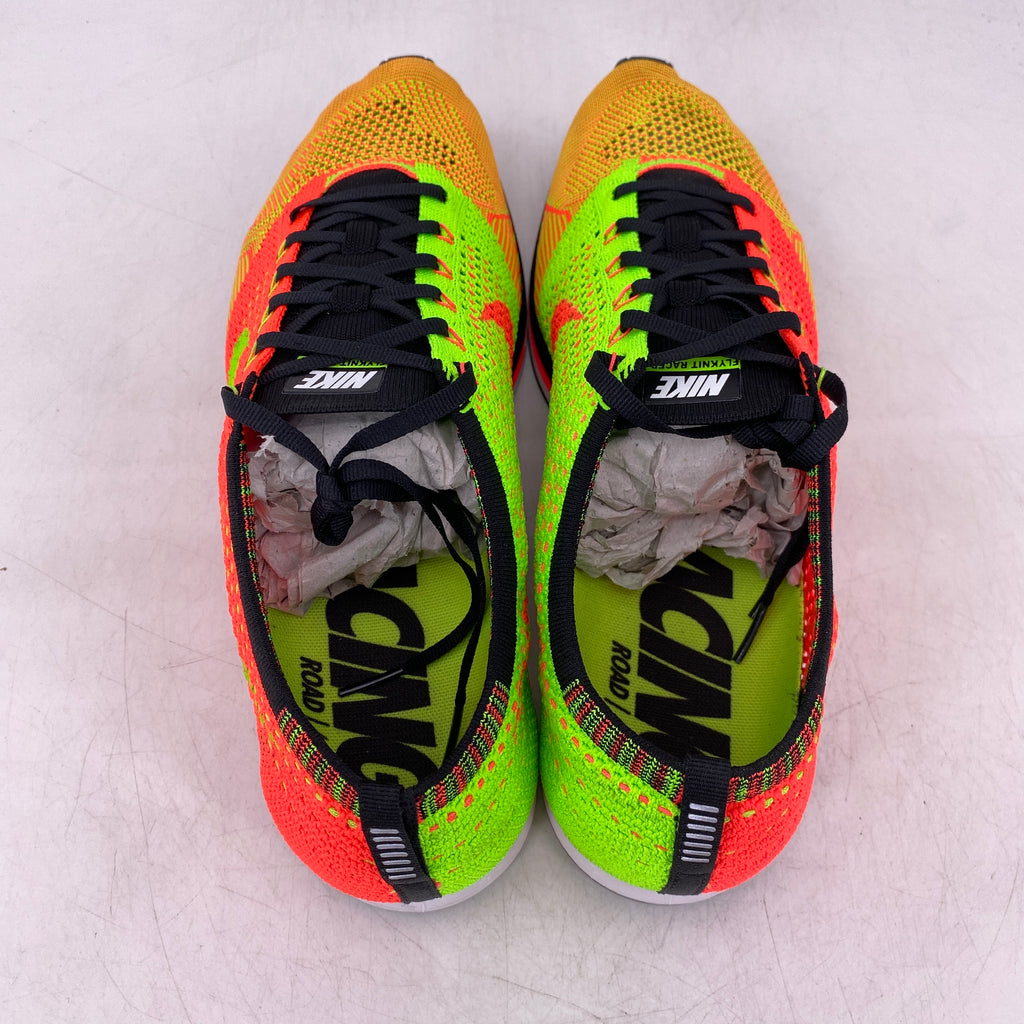 Nike Flyknit Racer "Hyper Punch" 2014 Used Size 12.5