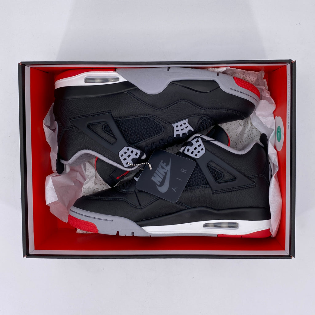 Air Jordan 4 Retro "Bred Reimagined" 2024 New Size 10.5