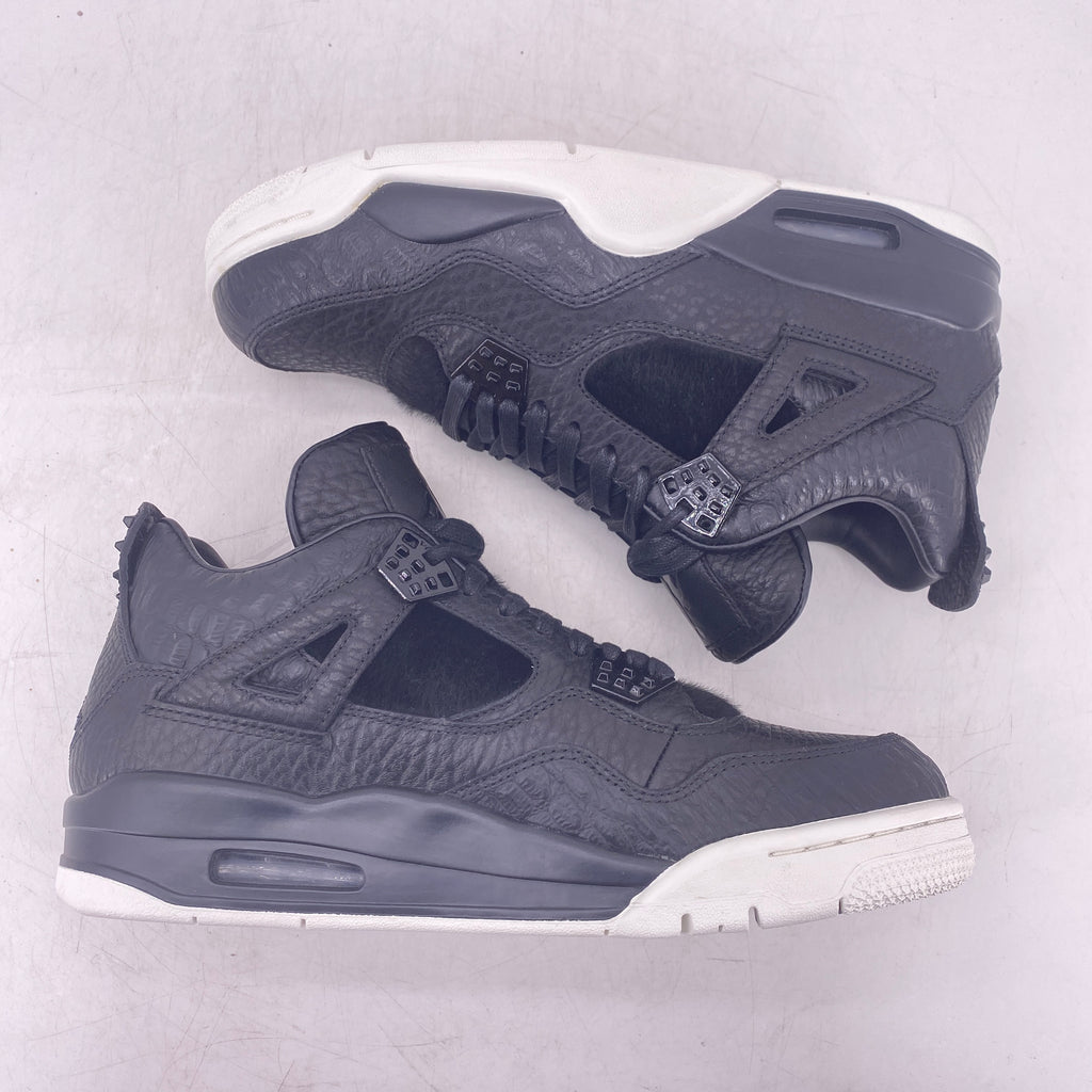 Air Jordan 4 Retro "Pony Hair Black" 2016 New Size 9.5