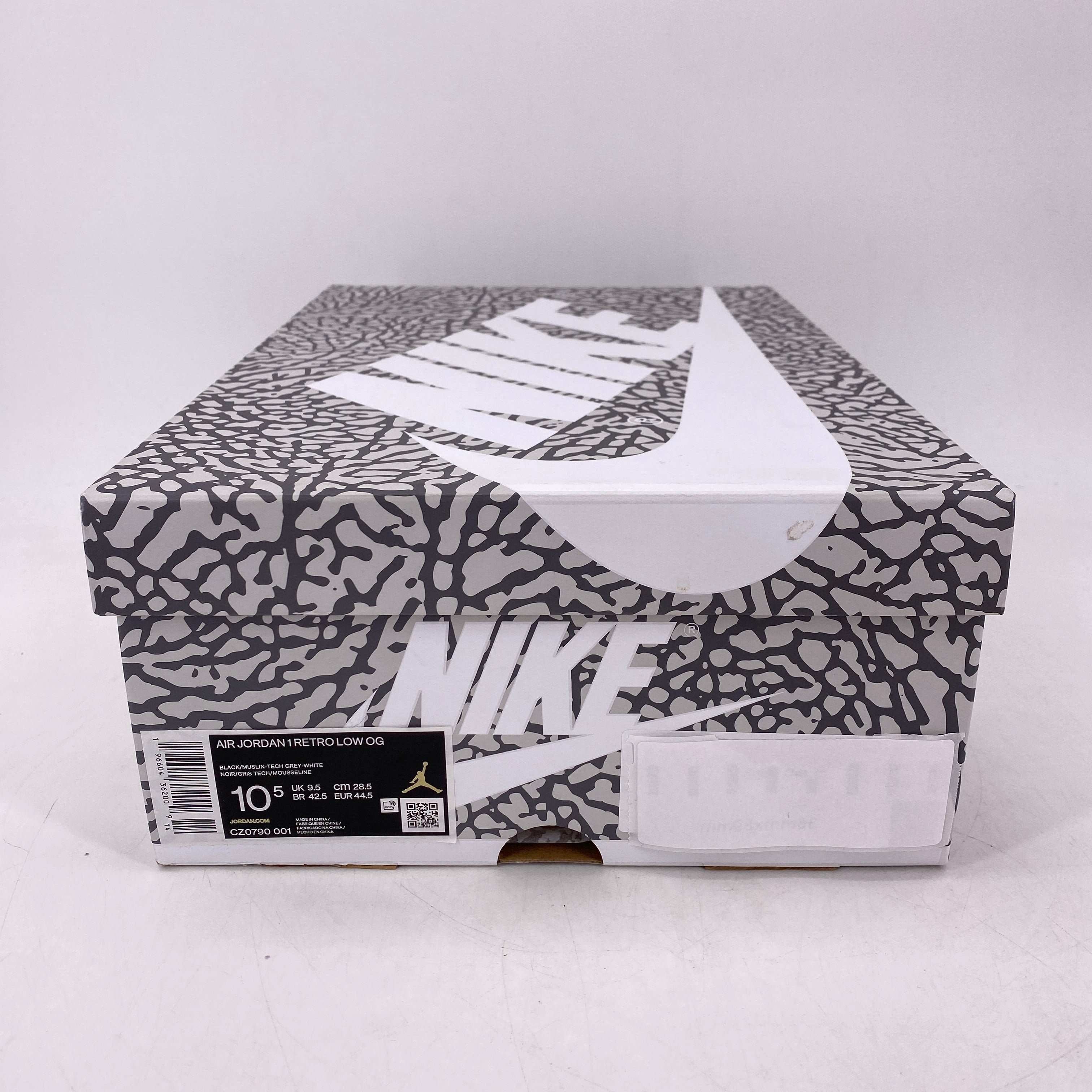 Air Jordan 1 Retro Low &quot;Black Cement&quot; 2023 New Size 10.5