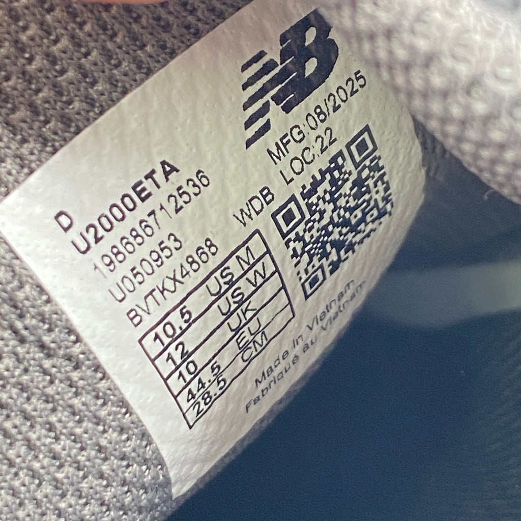 New Balance Abzorb 2000 "Dark Grey" 2025 New Size 10.5