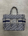 Dior Tote Bag "CATHERINE" Used Monogram Size