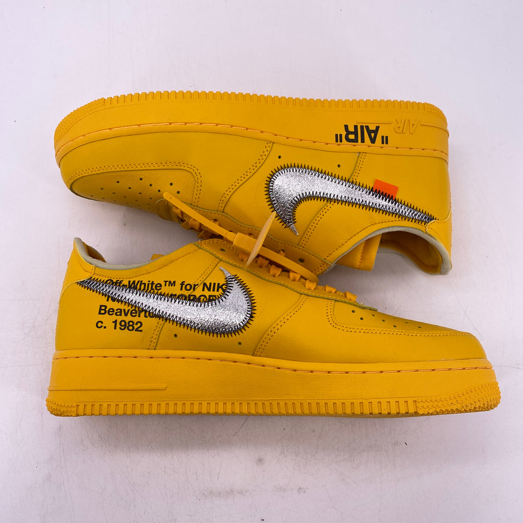 Nike Air Force 1 Low / OW "University Gold" 2021 New Size 10