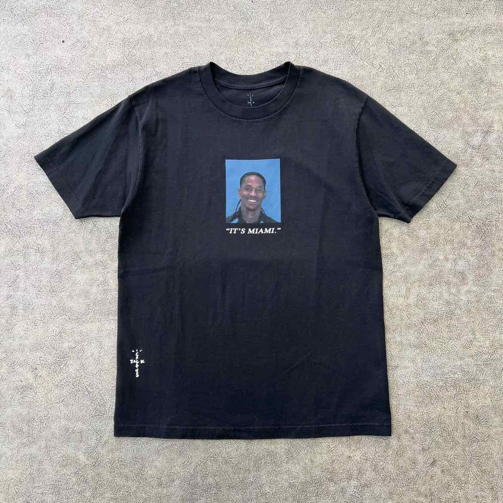 Travis Scott T-Shirt "FREE THE RAGE" Black Used Size M