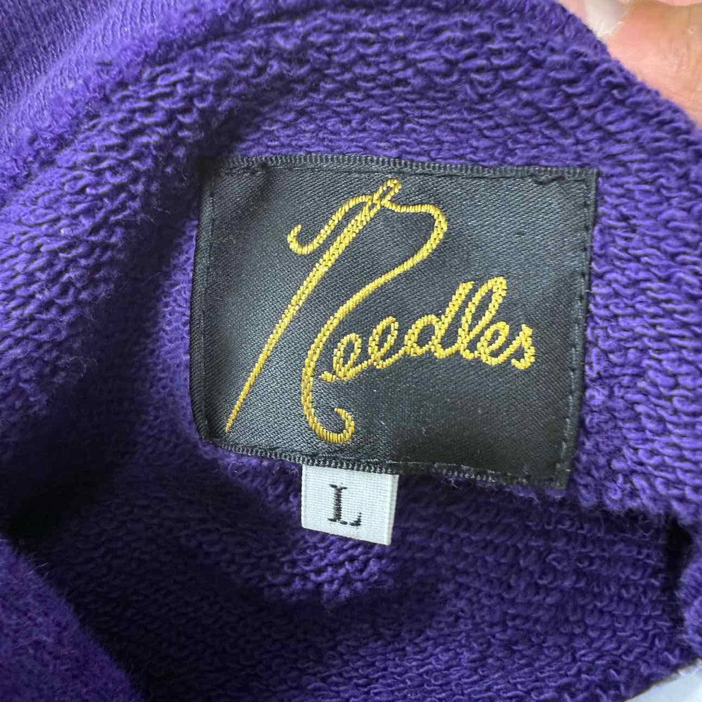 Needles Hoodie "BUTTERFLY" Purple Used Size L