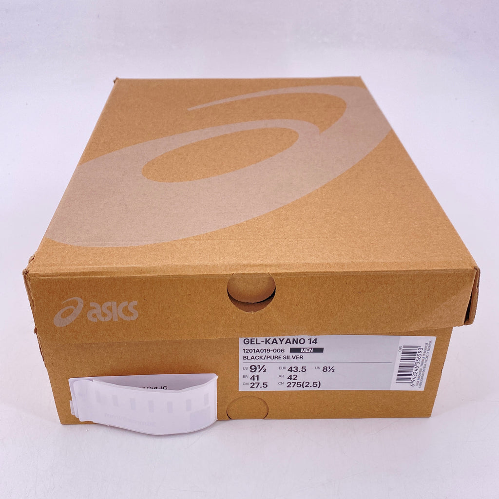 Asics Gel-Kayano 14 "Black Pure Silver" 2024 New Size 9.5