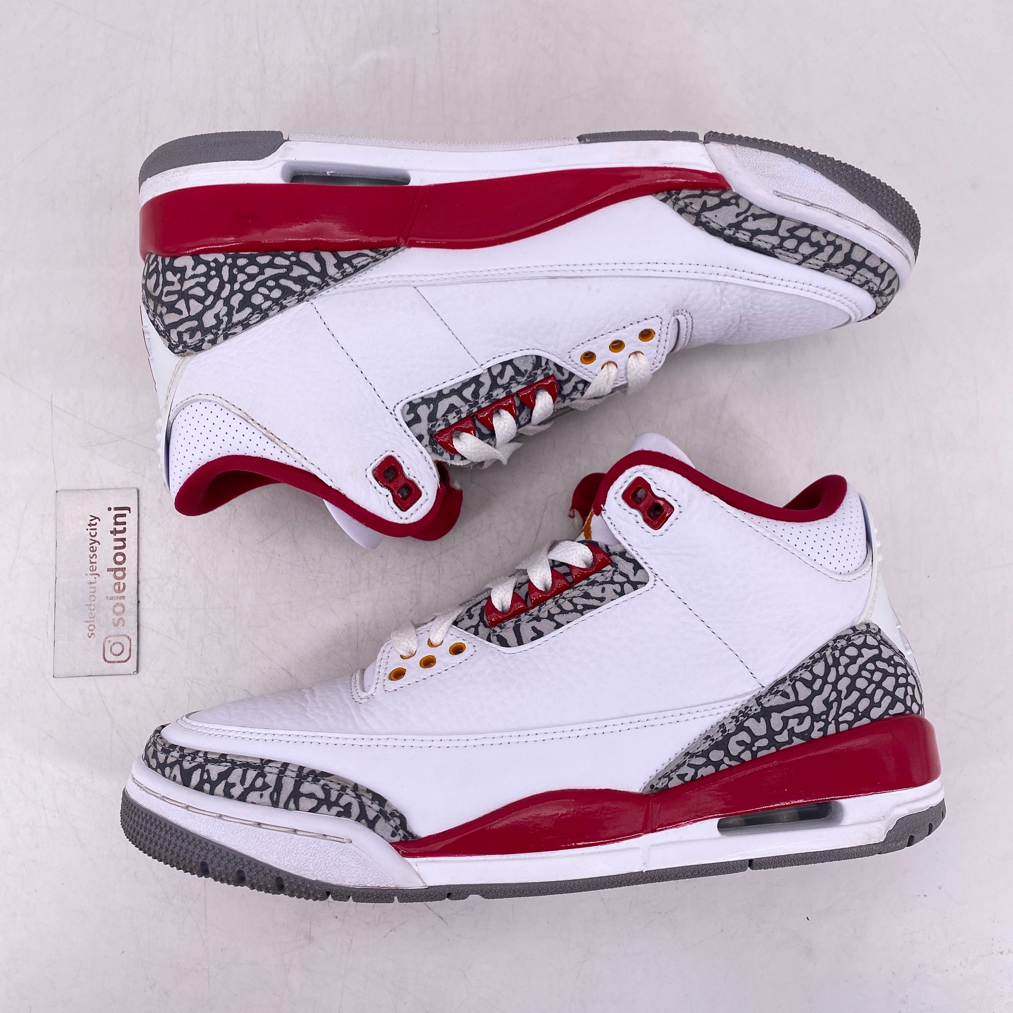 Air Jordan 3 Retro &quot;Cardinal Red&quot; 2022 Used Size 8