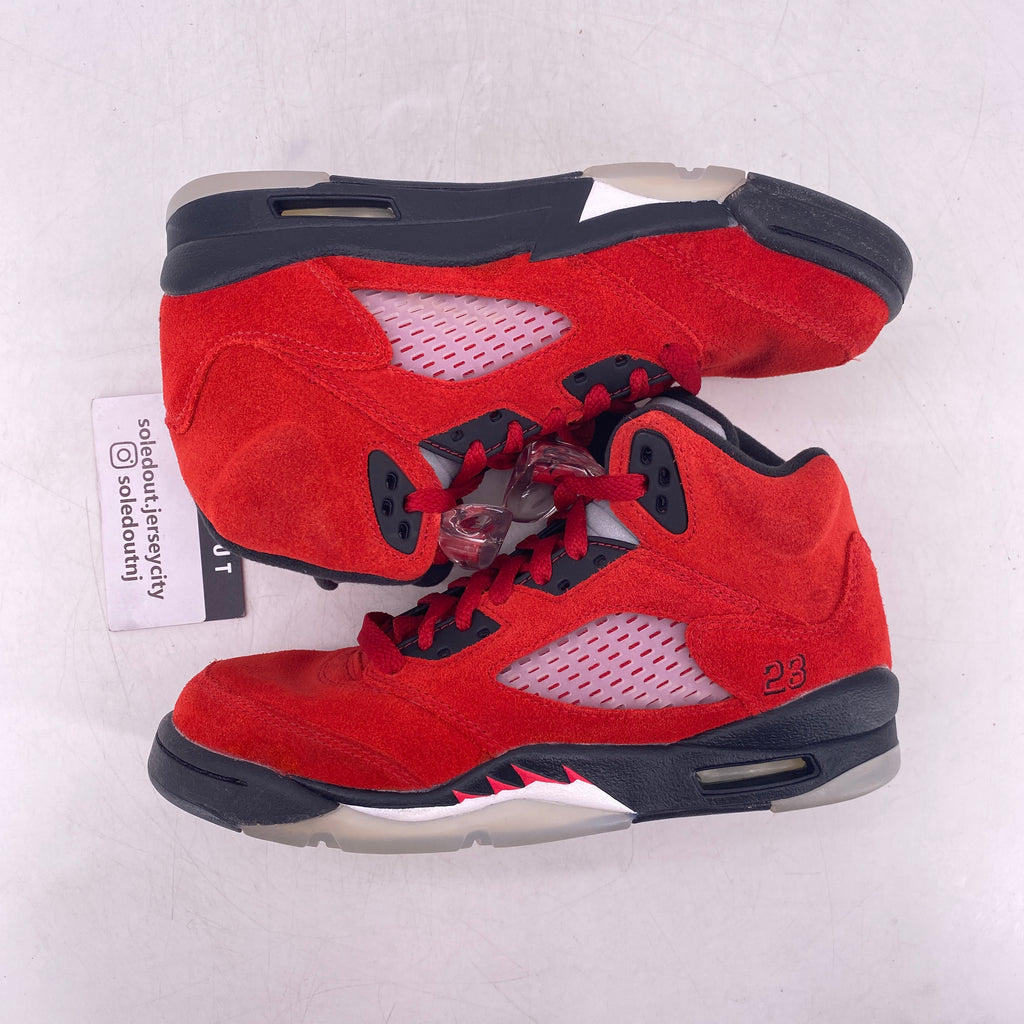 Air Jordan (GS) 5 Retro "Raging Bull Red Suede" 2021 Used Size 5Y
