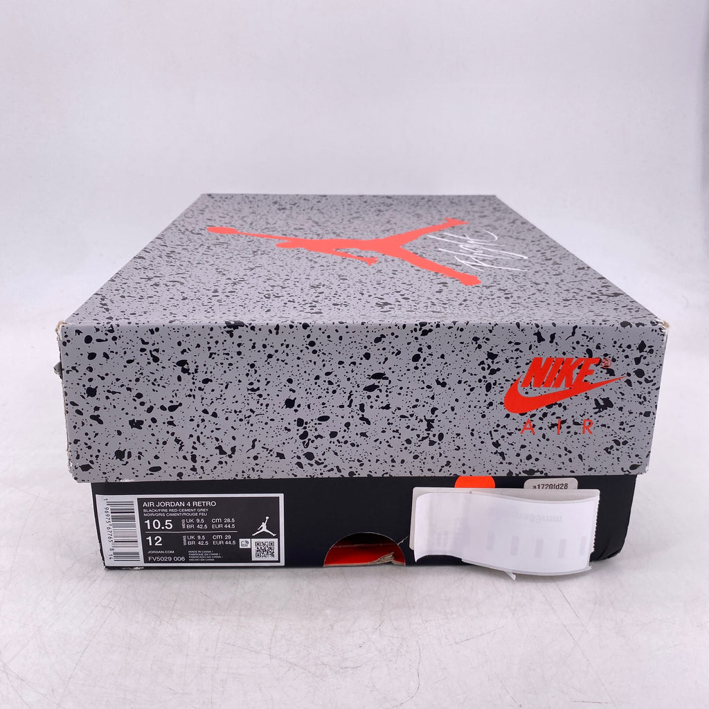 Air Jordan 4 Retro "Bred Reimagined" 2024 New Size 10.5