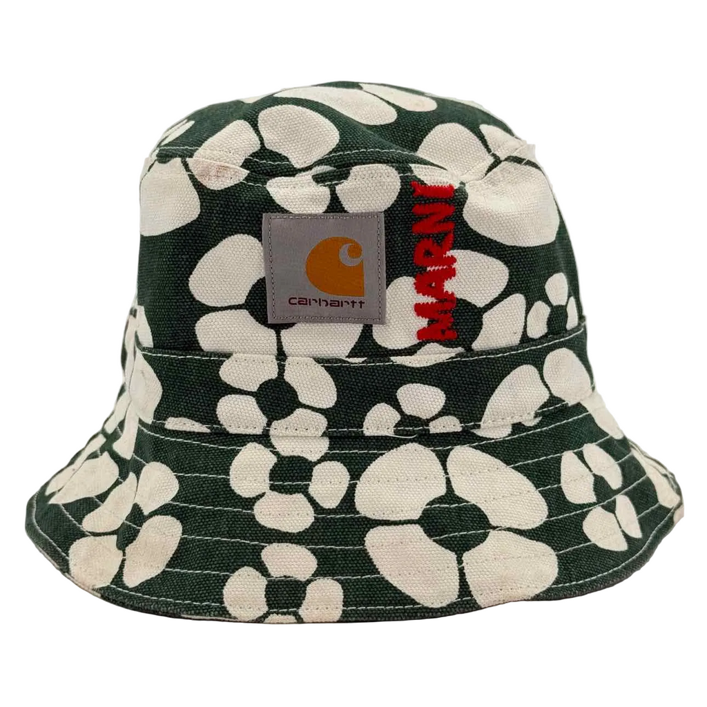 Marni Bucket Hat "CARHARTT" Used Green Size M/L