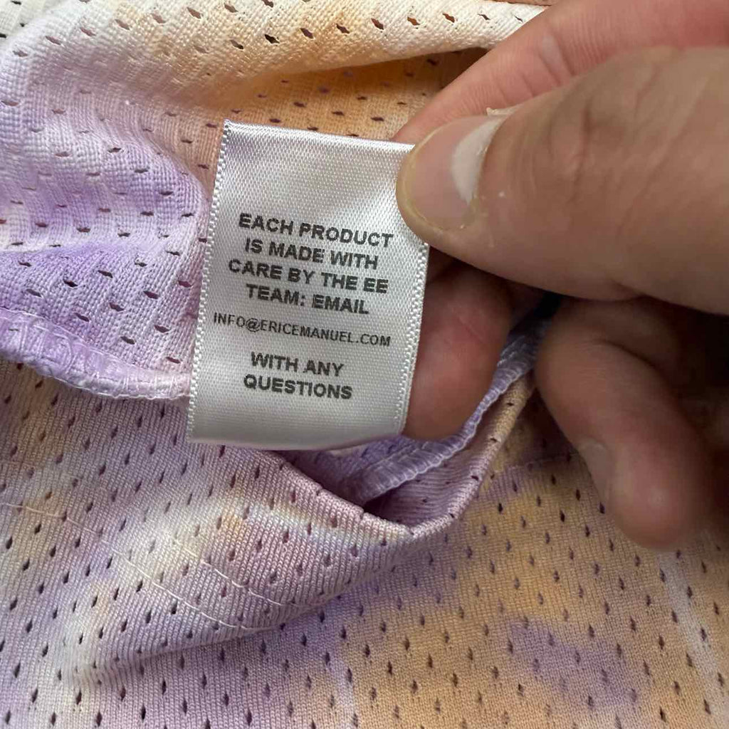 Eric Emanuel Mesh Shorts "TIE DYE" Purple New Size 2XL