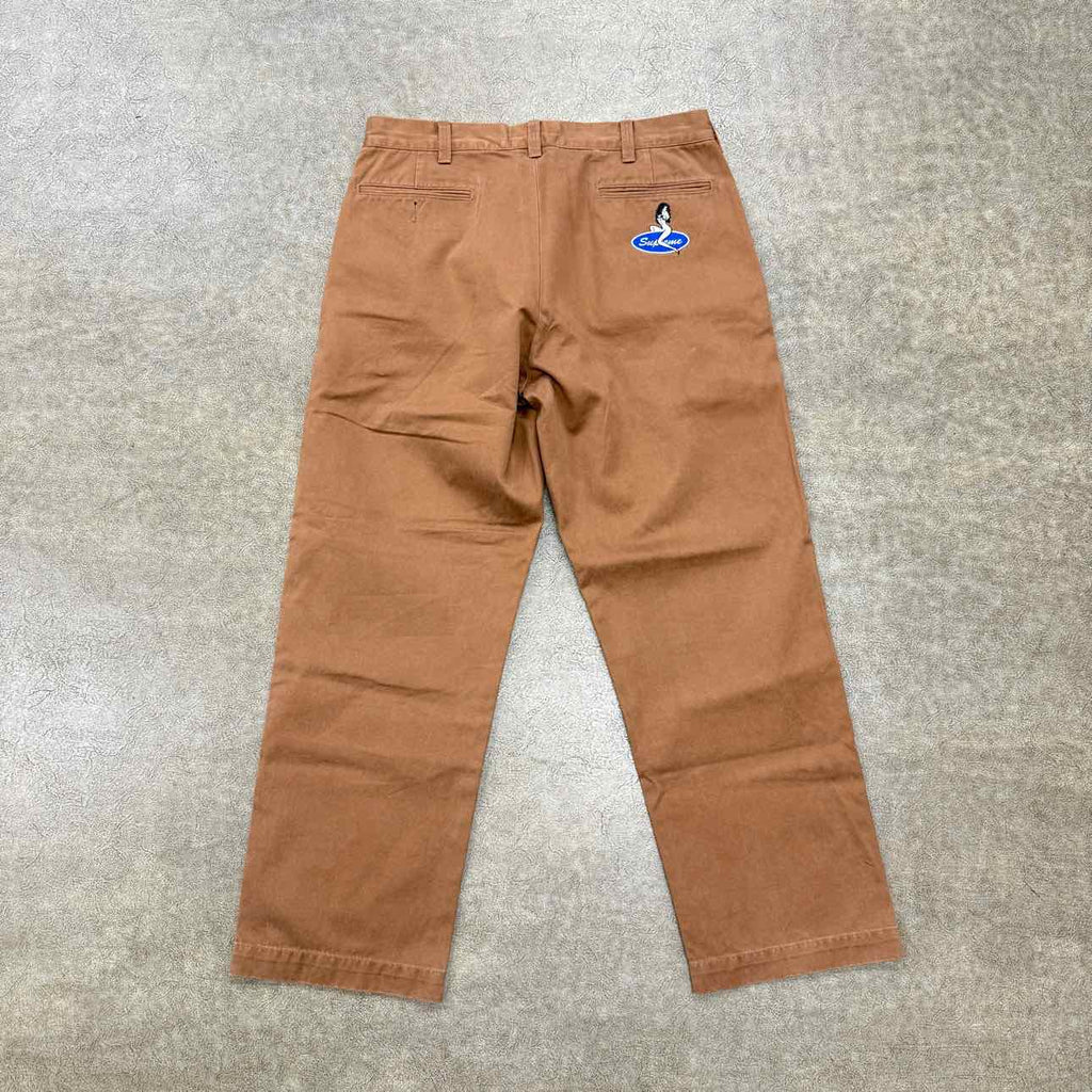 Supreme Pants "CHINO TWILL" Brown Used Size 32