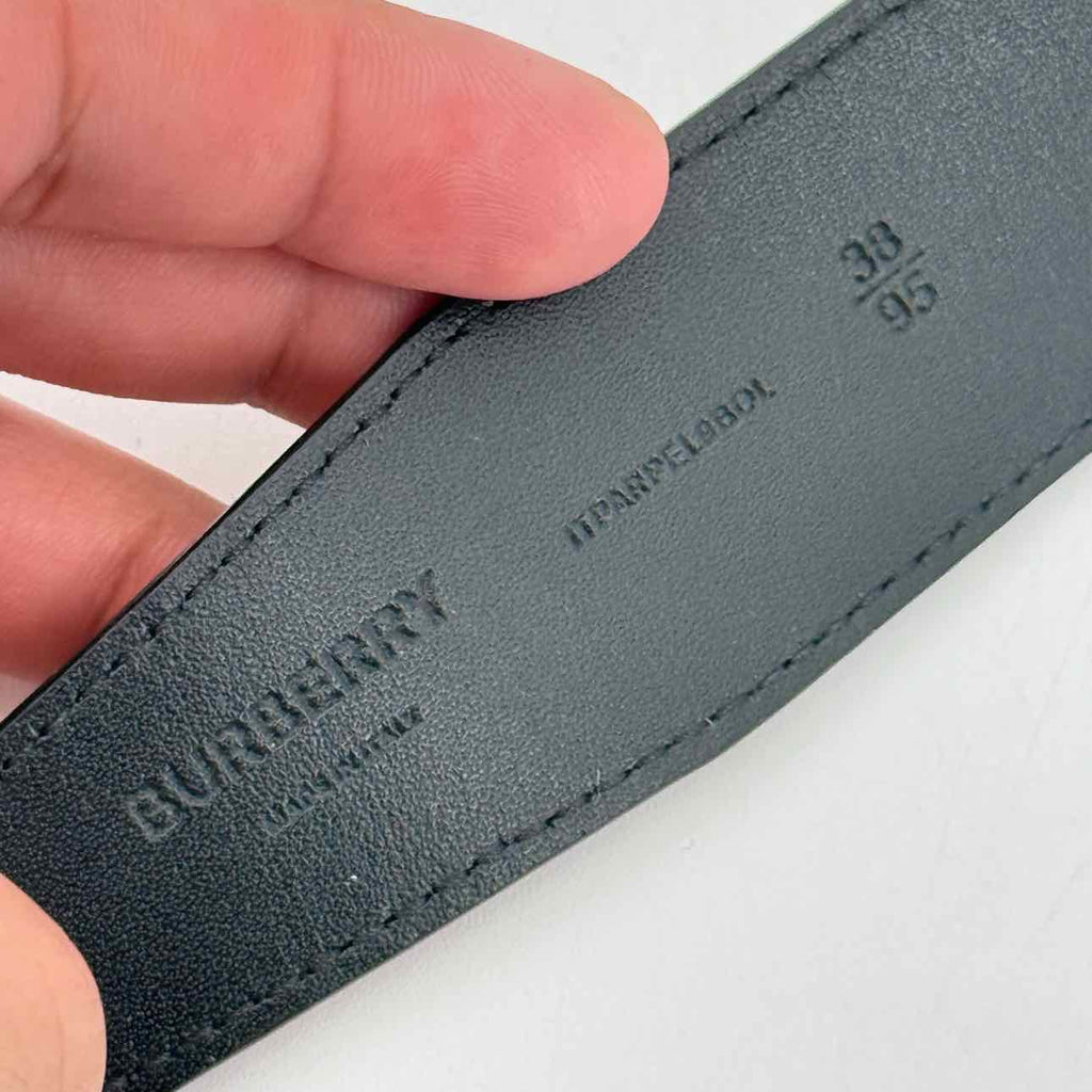 Burberry Belt "SILVER BUCKLE" Used Brown Size 38
