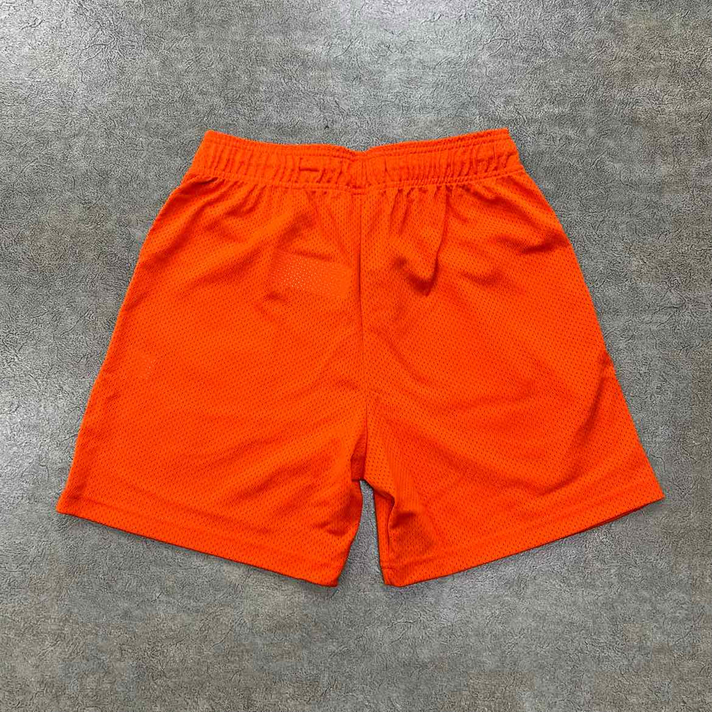 Eric Emanuel Mesh Shorts "BASIC LOGO" Orange New Size M