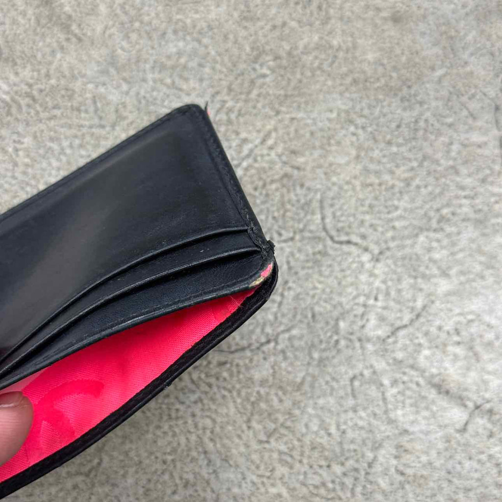 Chanel Card Holder "CAMBON LINE" Used Black Size OS