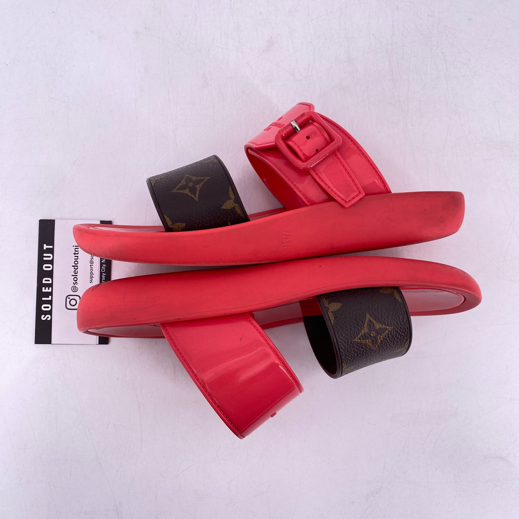 Louis Vuitton Sunbath Mule "Coral Pink"  Used Size 37