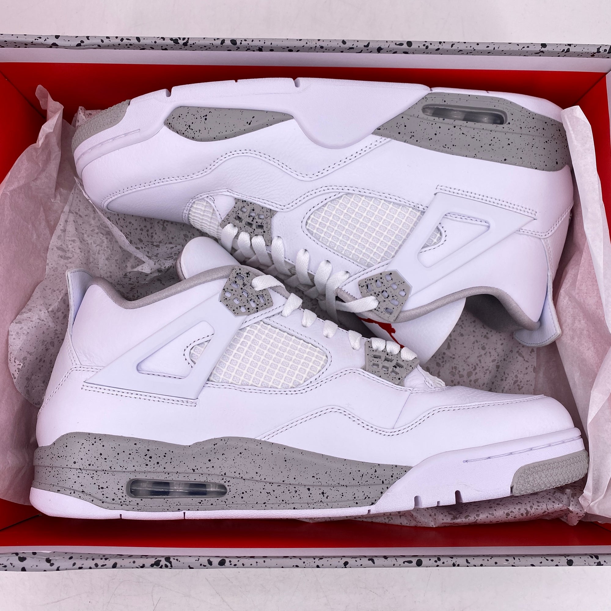 Air Jordan 4 Retro &quot;White Oreo&quot; 2021 New Size 13