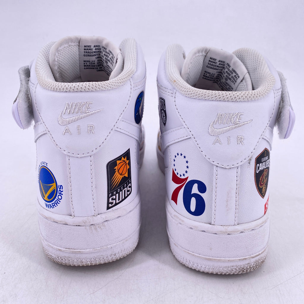 Nike Air Force 1 Mid "Supreme Nba White" 2018 Used Size 9