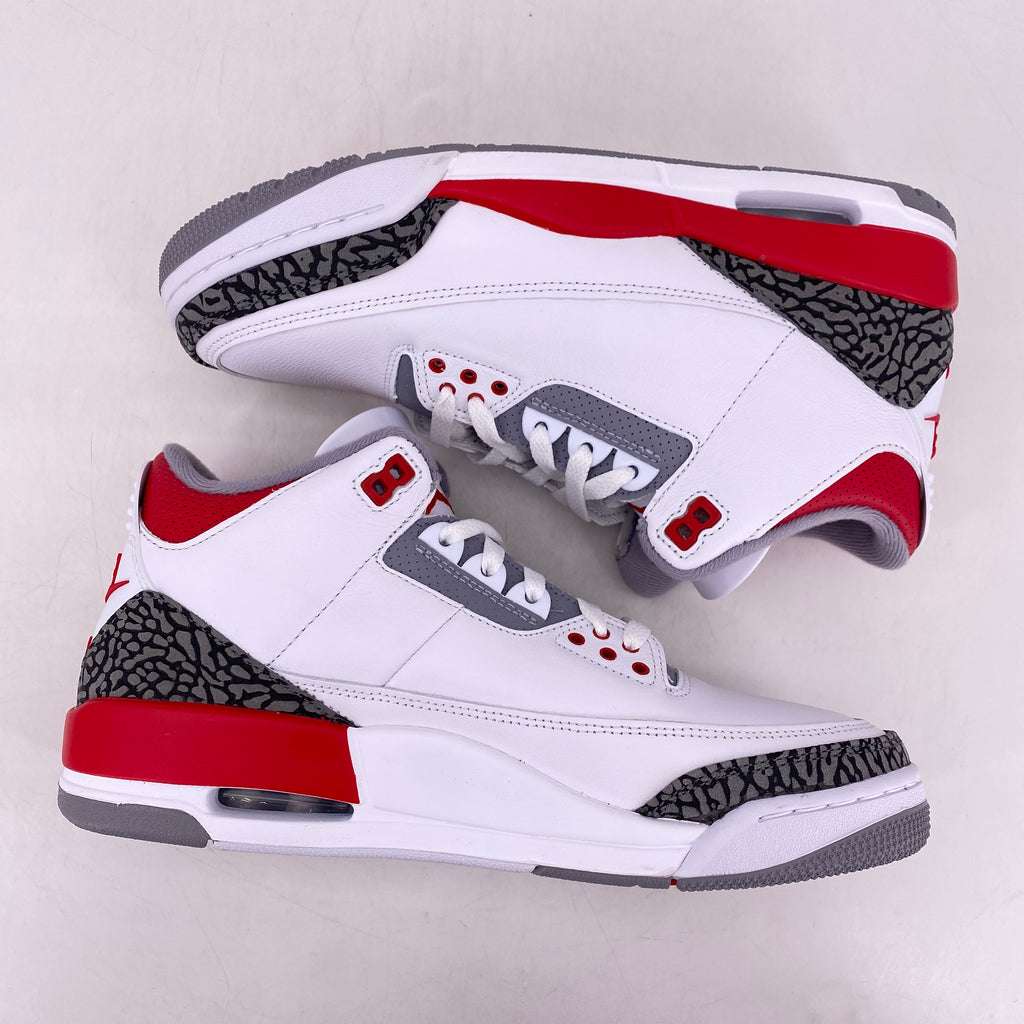 Air Jordan 3 Retro "Fire Red" 2022 New Size 9.5