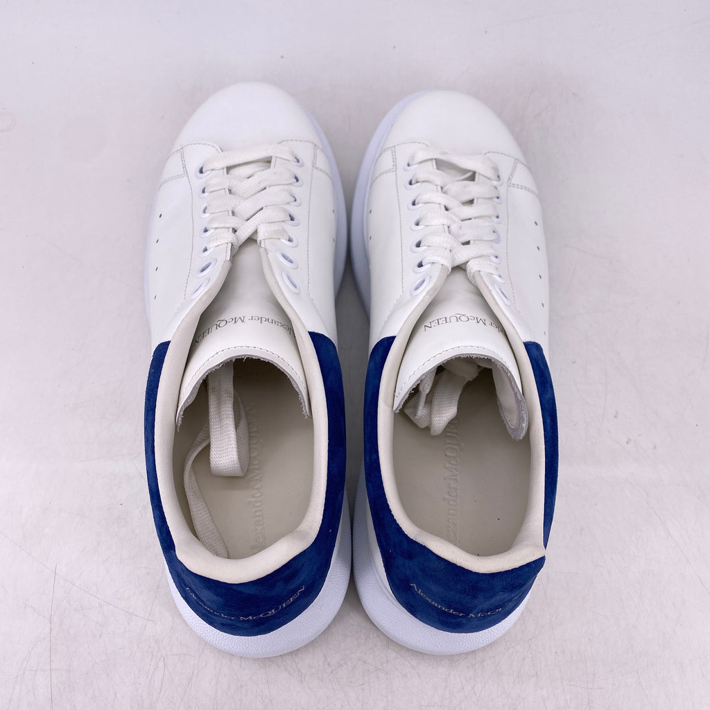 Alexander McQueen Oversized Sneaker "White Blue"  Used Size 45.5