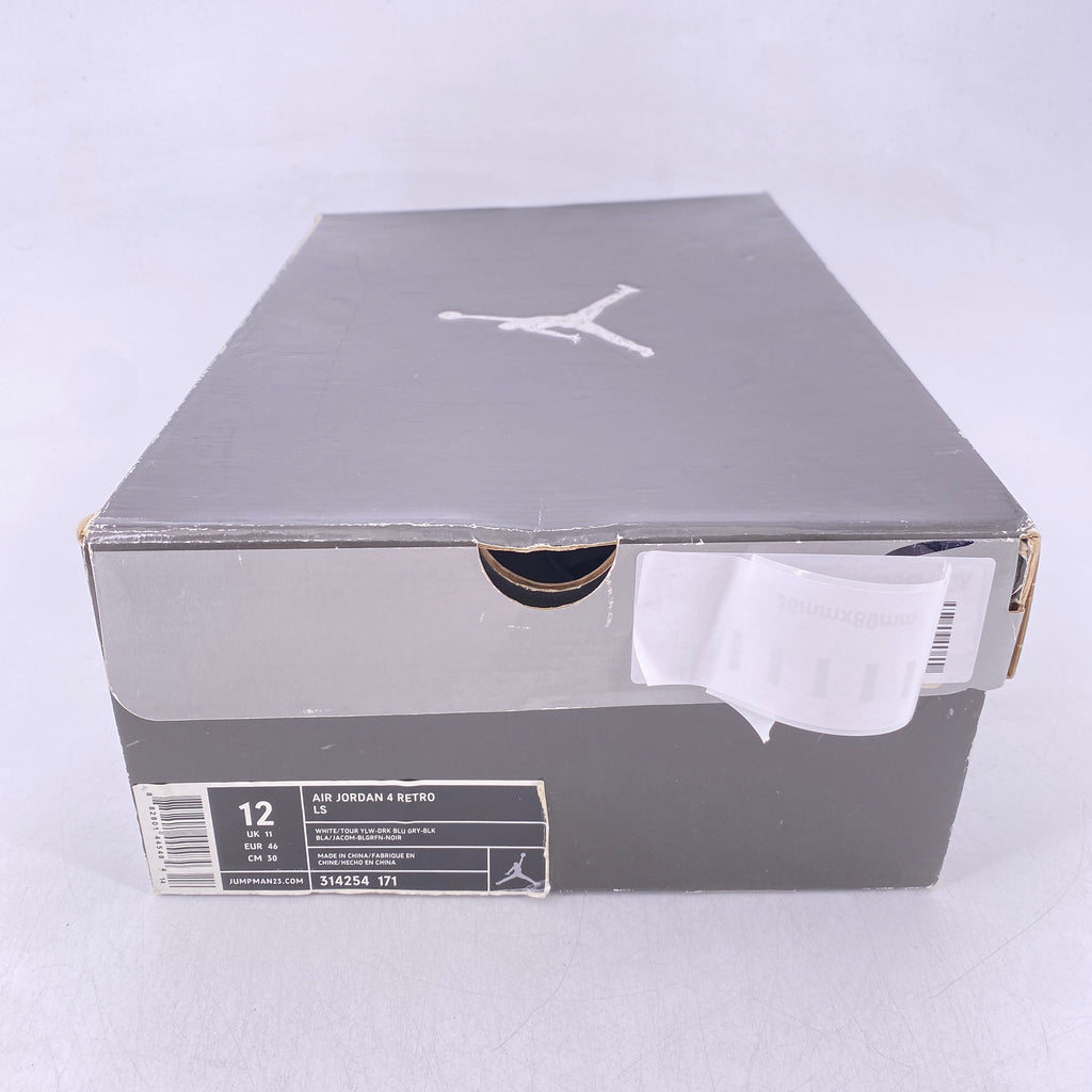 Air Jordan 4 Retro "Tour Yellow" 2006 New Size 12