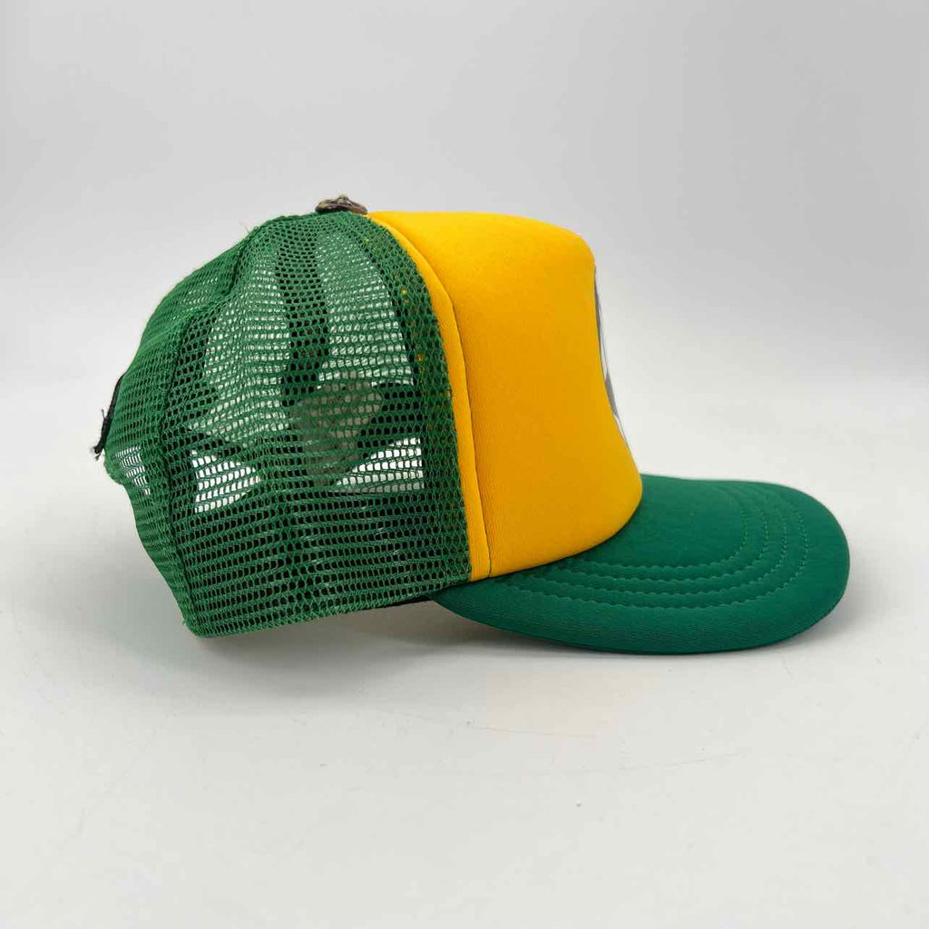 Chrome Hearts Trucker Hat "SMILEY" Used Yellow Size OS