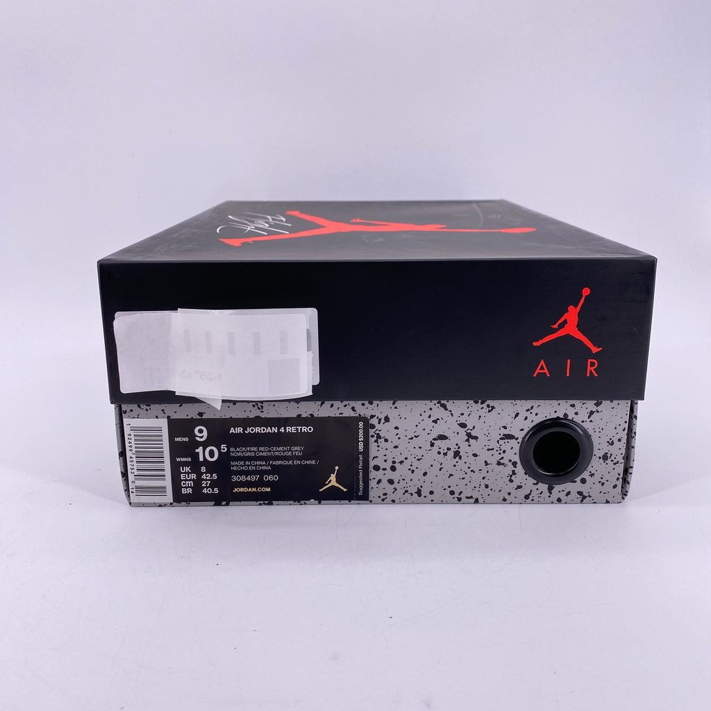 Air Jordan 4 Retro "Bred" 2019 New Size 9