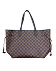 Louis Vuitton Neverfull MM "DAMIER EBENE" Used Brown Size MM