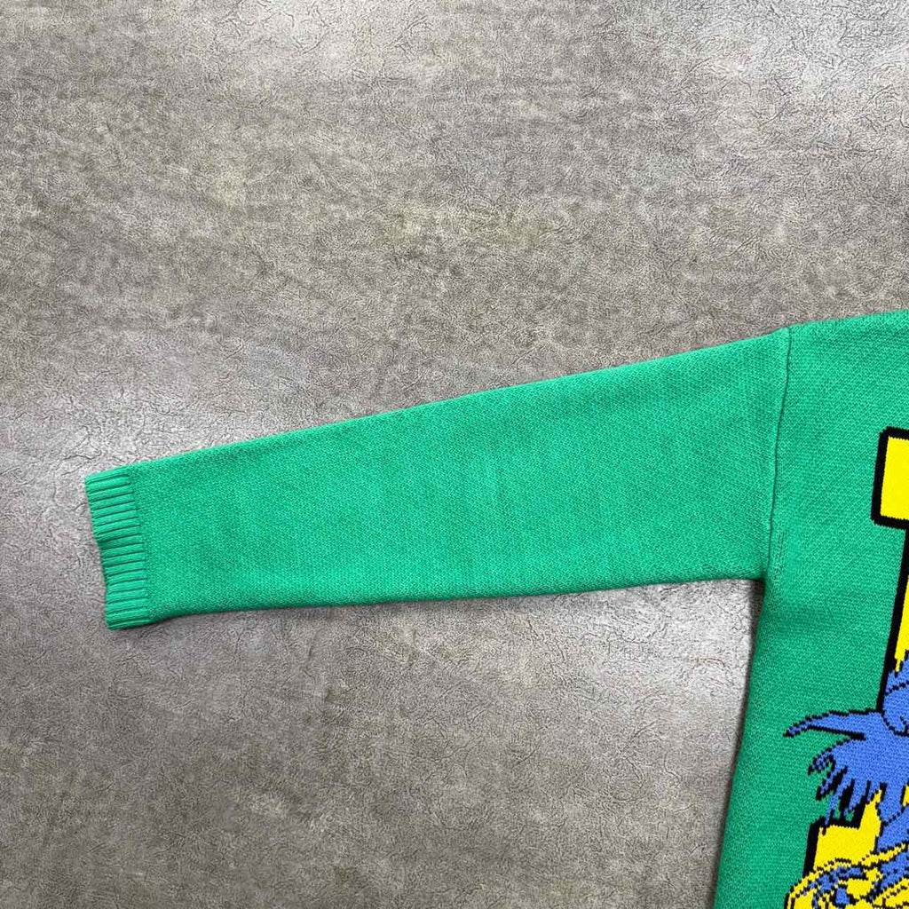 Vale Knit Crewneck "ROADRUNNER" Green Used Size L