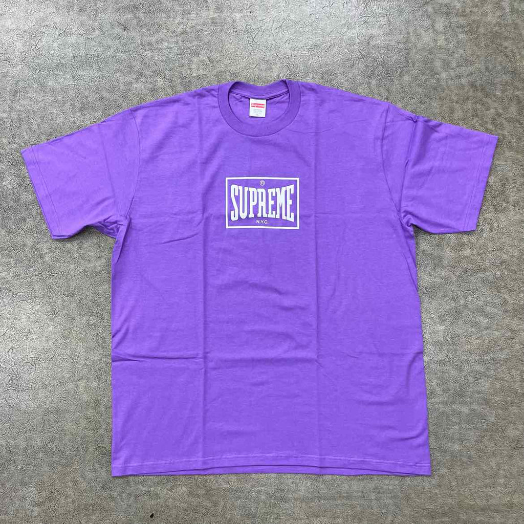 Supreme T-Shirt "EVERLAST" Purple New Size XL