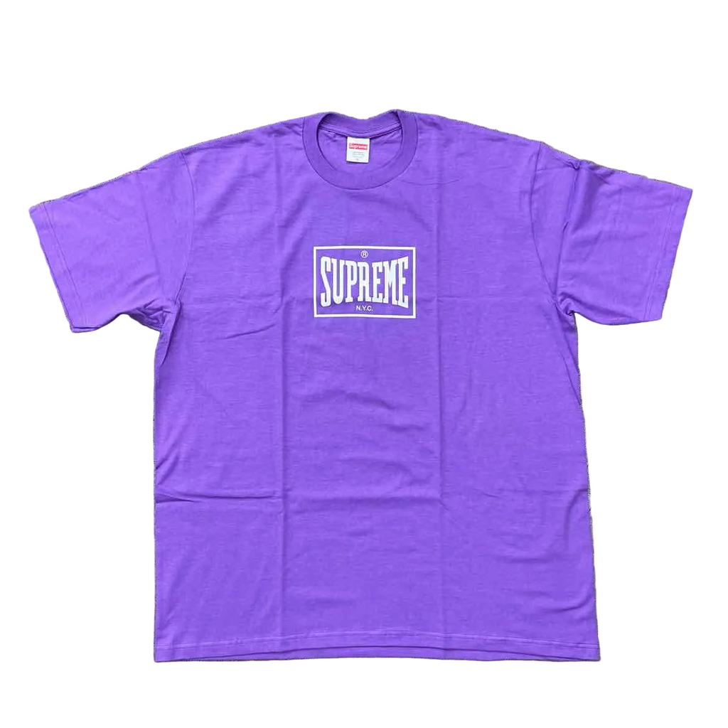 Supreme T-Shirt "EVERLAST" Purple New Size XL
