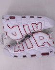Nike Air More Uptempo "White Varsity Red" 2021 New Size 10.5