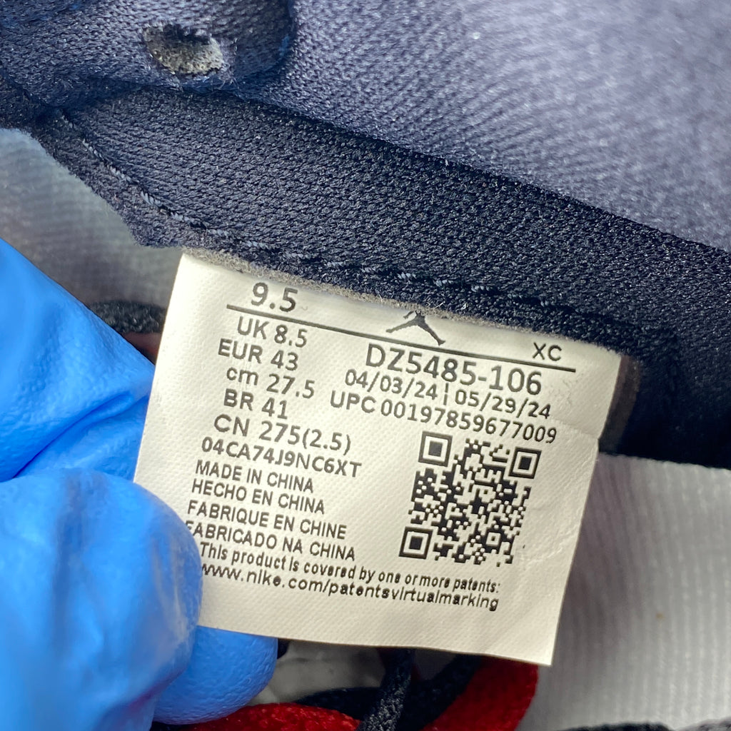 Air Jordan 1 Retro High "Black Toe Reimagined" 2025 New Size 9.5