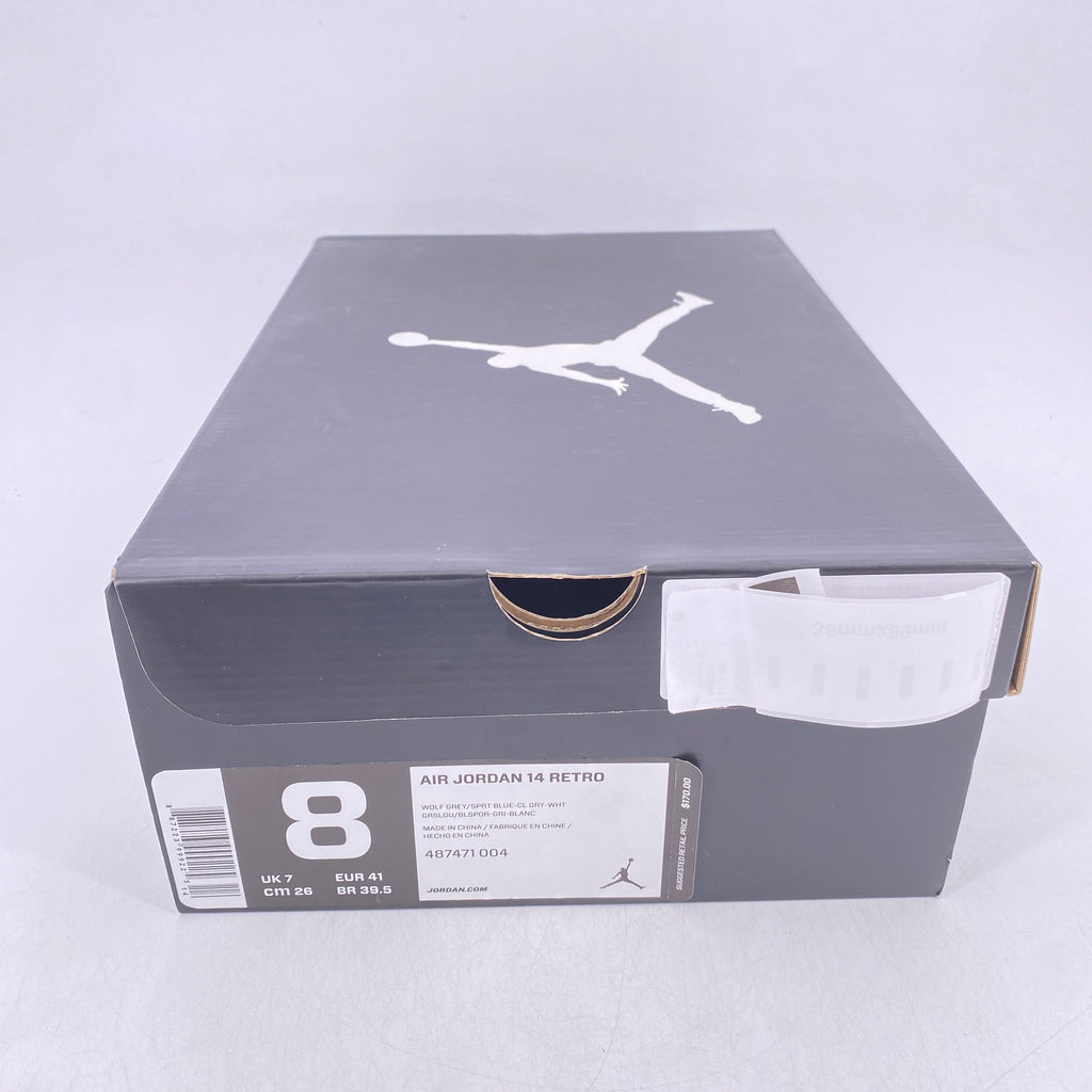 Air Jordan 14 Retro "Wolf Grey" 2014 New Size 8