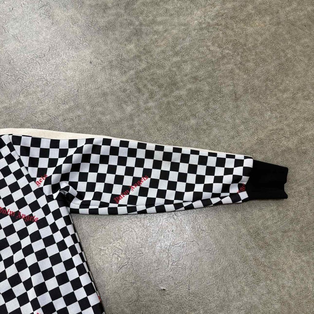 Palm Angels Track Jacket "CHECKER" Black Used Size XS