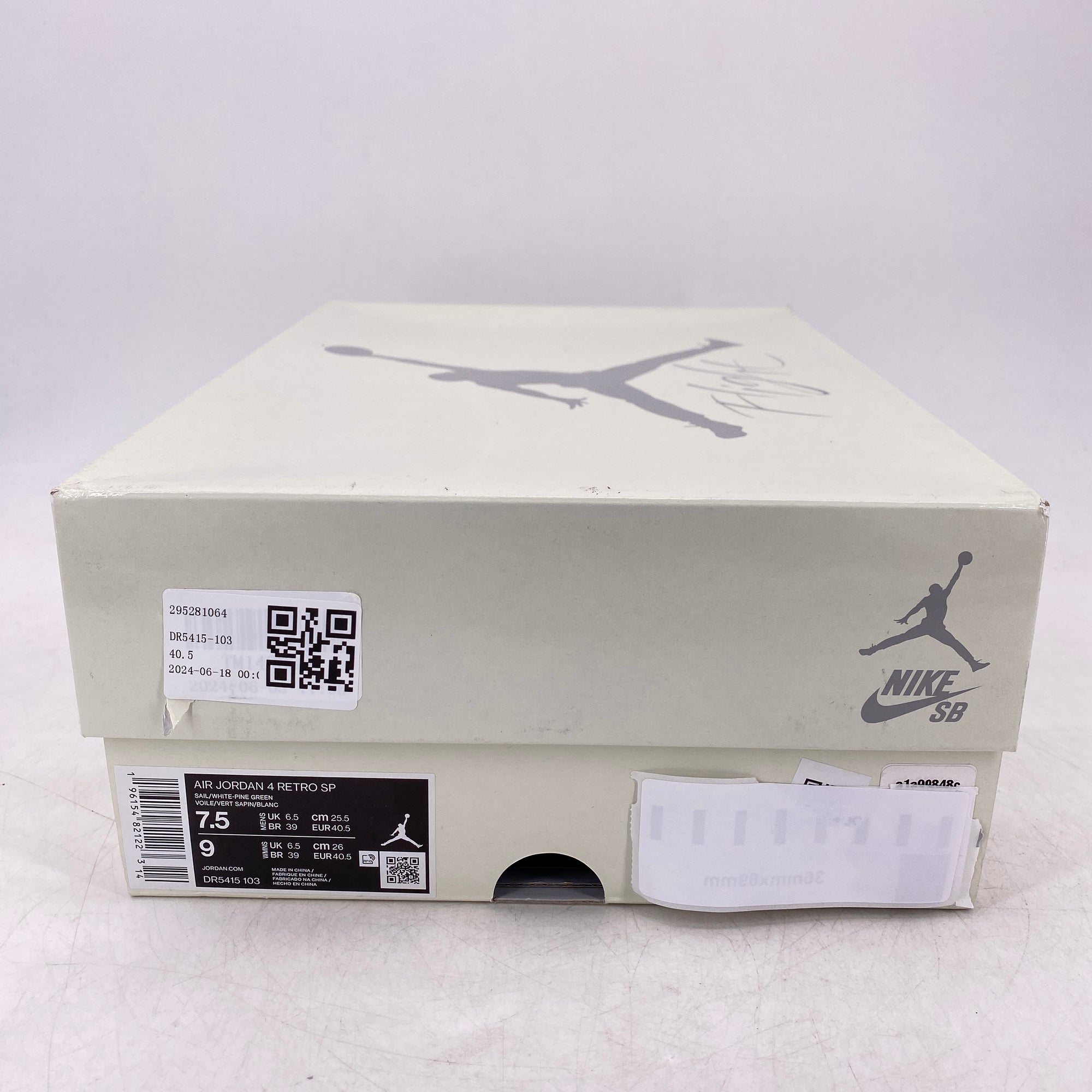 Air Jordan 4 Retro &quot;Pine Green&quot; 2023 New Size 7.5