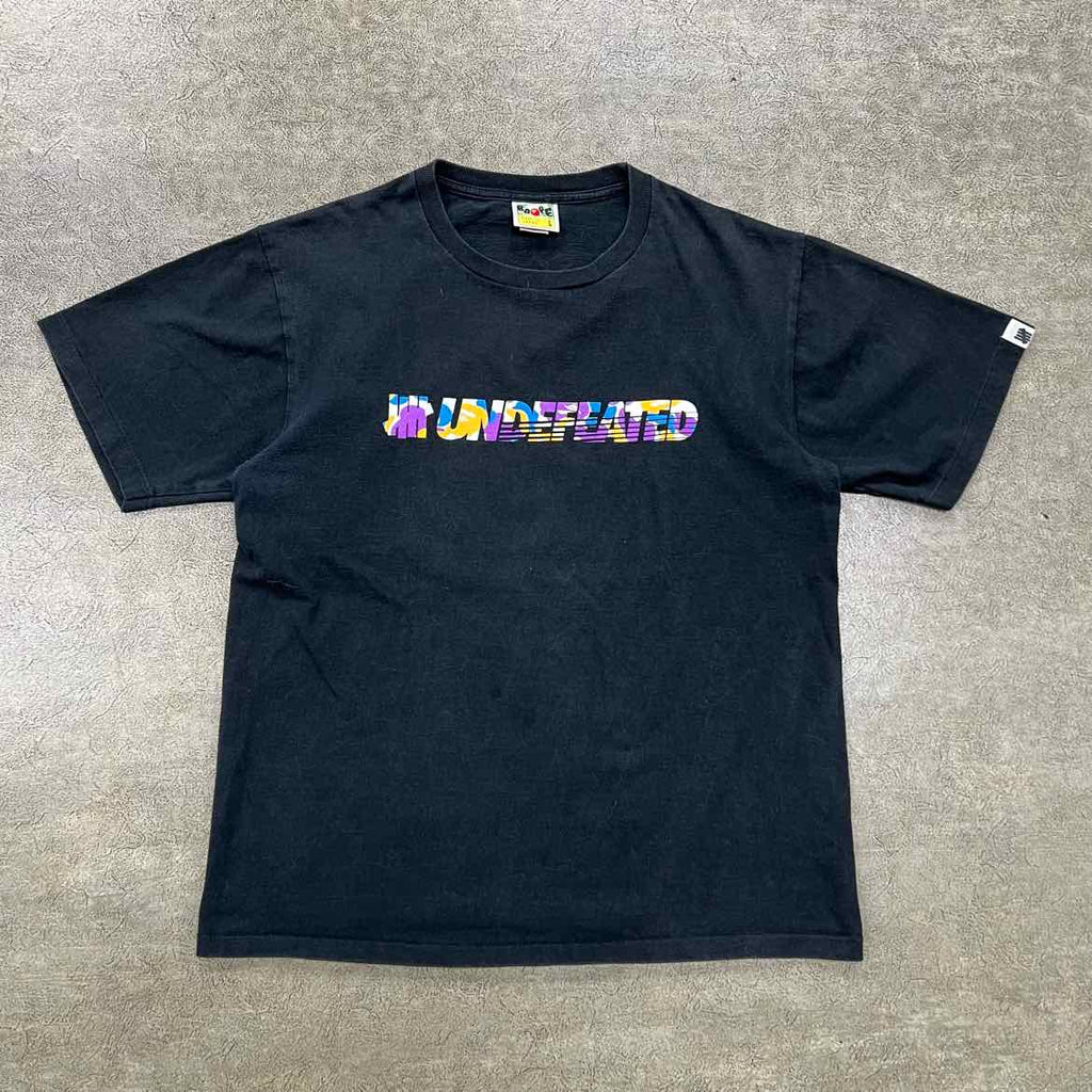 Bape T-Shirt "UNDEFEATED" Black Used Size L