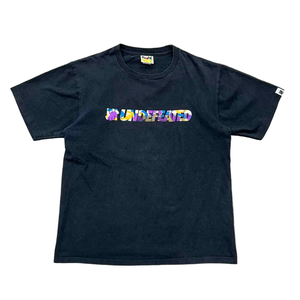 Bape T-Shirt "UNDEFEATED" Black Used Size L