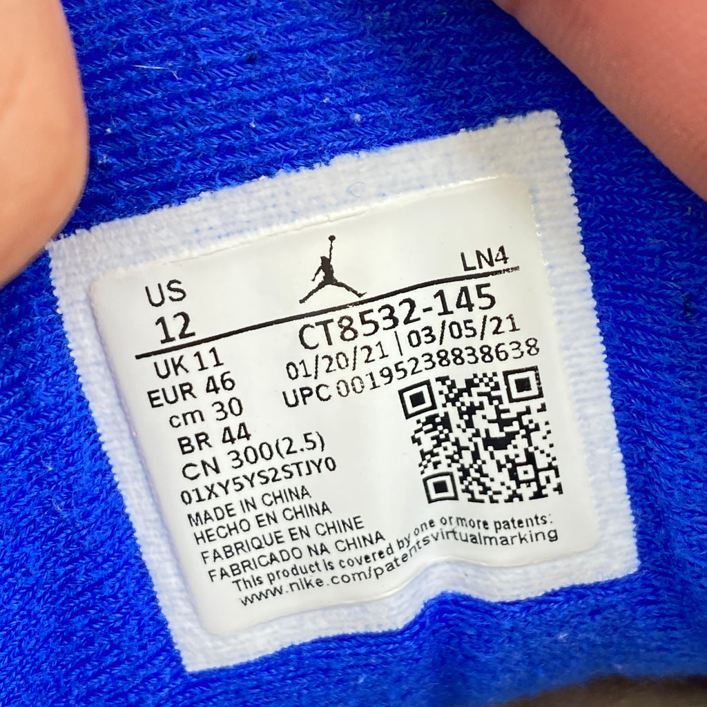 Air Jordan 3 Retro "Racer Blue" 2021 Used Size 12