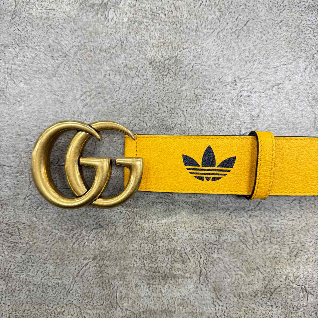 Gucci Belt "ADIDAS" New Yellow Size 34 Belts