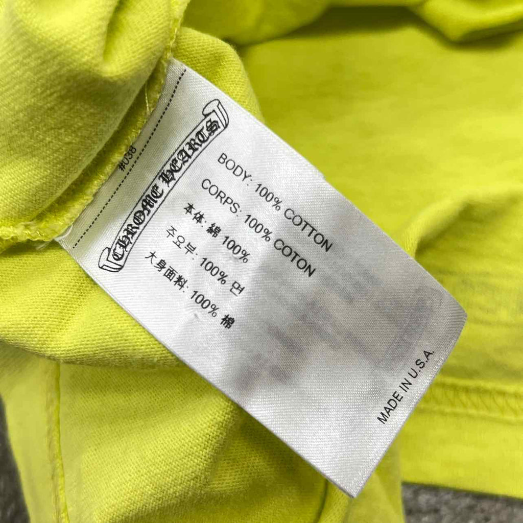 Chrome Hearts T-Shirt "MATTY BOY LINK" Neon Used Size M