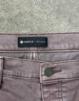 Purple Jeans "PAINT SPLATTER ORANGE" Grey Used Size 38