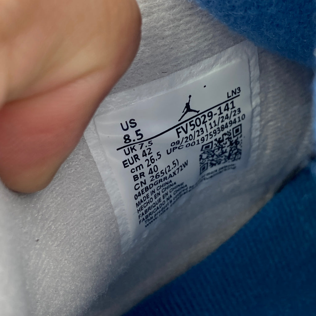 Air Jordan 4 Retro "Military Blue" 2024 New Size 8.5