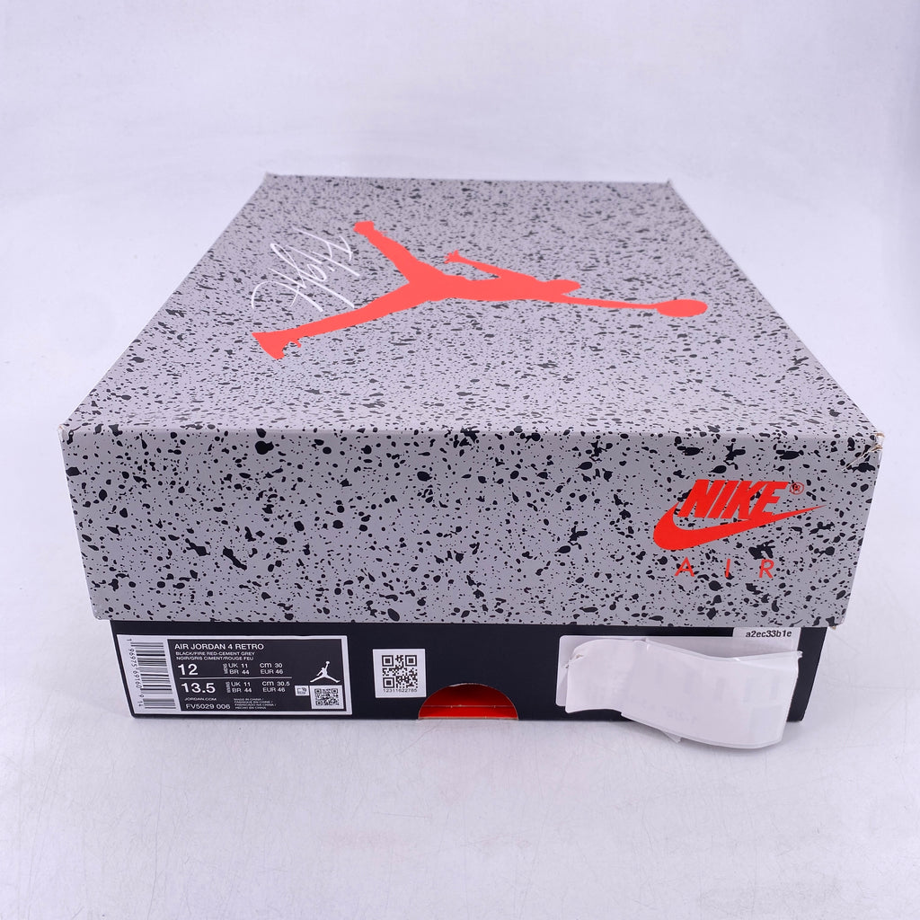 Air Jordan 4 Retro "Bred Reimagined" 2024 Used Size 12