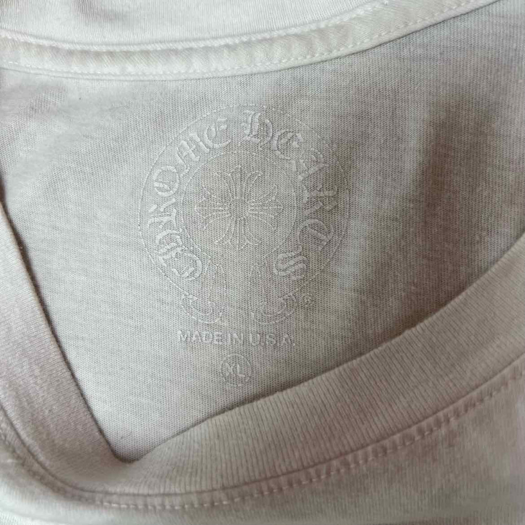 Chrome Hearts Long Sleeve "POCKET LOGO" White Used Size XL