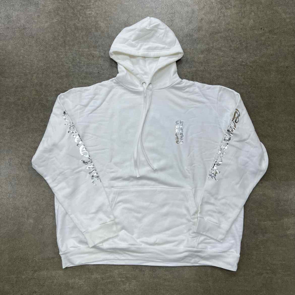 Chrome Hearts Hoodie "FOIL LOGO" White New Size 2XL