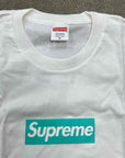 Supreme T-Shirt "TIFFANY BOX LOGO" White New Size M